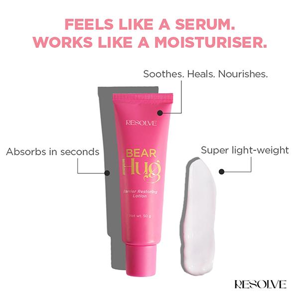 Resolve Bear Hug Barrier Restoring Lotion Fragrance Free 50 gm - Face Moisturizers