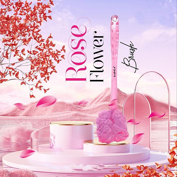 BABILA LUXURY BATH ROSE FLOWER BRUSH BA-v 06 1's - Scrubs & Exfoliants