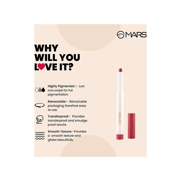 Mars Poppins Lip Crayon (Pink Muse-24) 1.3 gm - Lip Crayons