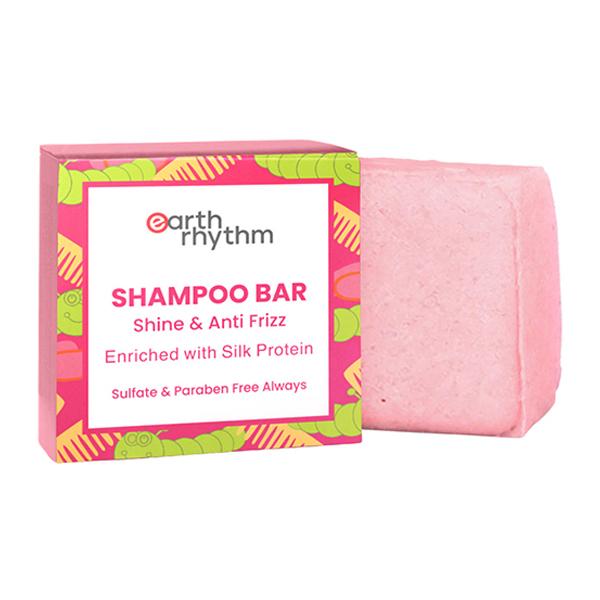 Earth Rhythm Silk Protein Shampoo Bar Cardboard Box 80 gm - Shampoos