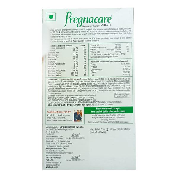 Pregnacare Tablet 10'S - Supplements-Sup