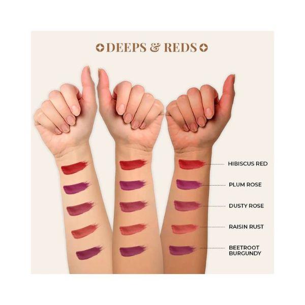 Just Herbs Ayurvedic Liquid Lipstick Kit With Long Lasting, Hydrating 5's - Liquid Lipsticks