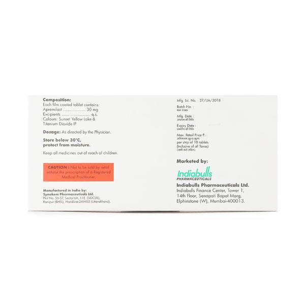 APRENEXT 30mg Tablet 10's - Psoriasis/Seborrhea/Ichthyosis-Pso