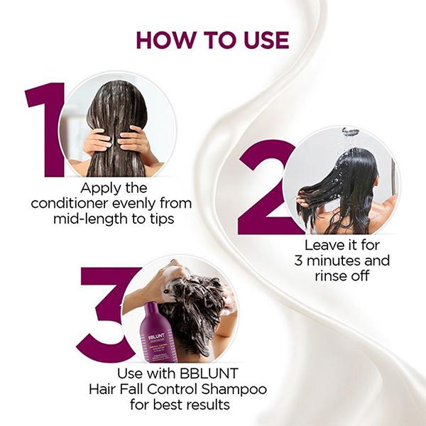 BBlunt Hair Fall Control Conditioner Pea Protein and Caffeine Strengthens & Reduces Hair Fall 250gm - Conditioners
