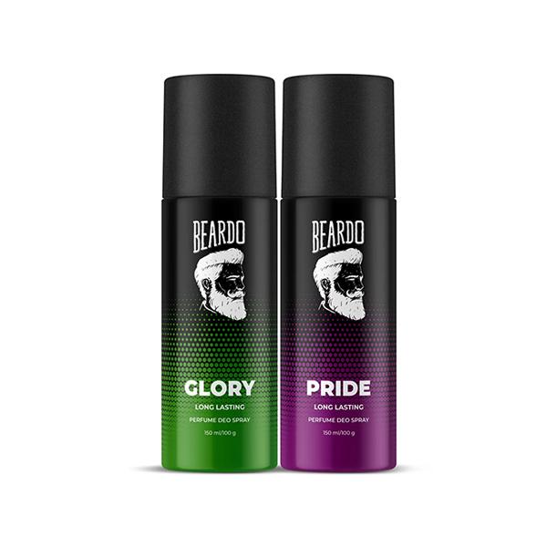 Netmeds | Beardo Glory and Pride Body Spray Long Lasting Deo Combo Deodorant Spray - For Men 150 ml 2's