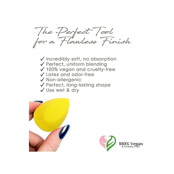 Allure Makeup Blender Sponge - Cut Drop Yellow 1's - Sponges & Applicators