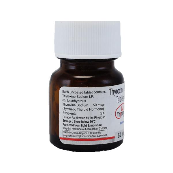 Thyromed 50mcg Tablet 100'S - Hypothyroidism