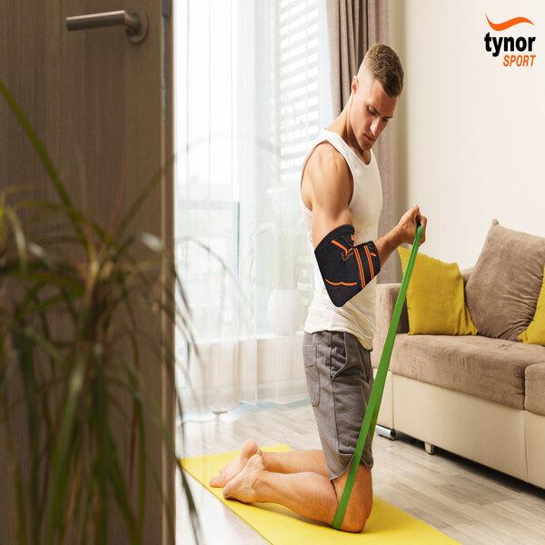 Tynor Elbow Support Air Pro - Black & Orange (L) 1's - Arm/Elbow Supports