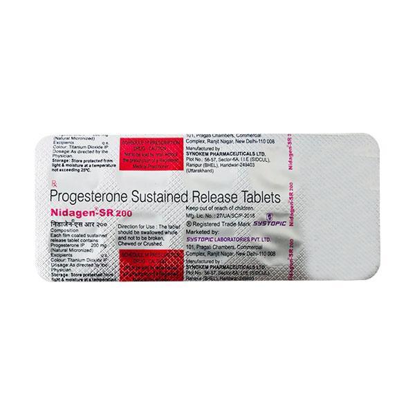 Nidagen SR 200mg Tablet 10'S - Hormonal Therapy-Oes