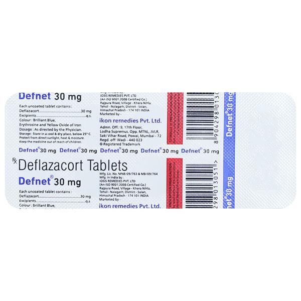 DEFNET 30mg Tablet 10's - Auto Immune Disease-Imm