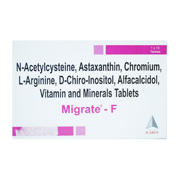 MIGRATE F Tablet 10's - Supplements-Vam