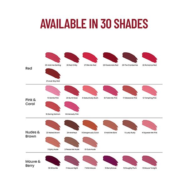 Swiss Beauty Hold Me Matte Liquid Lipstick (Red Chilly) 4.5 ml - Liquid Lipsticks