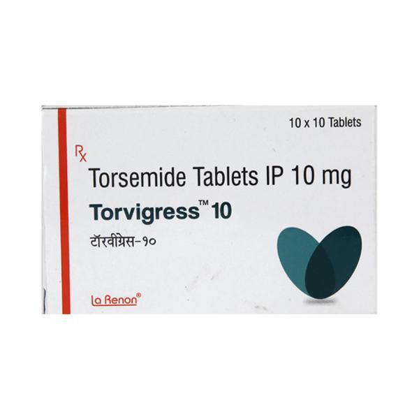 Torvigress 10mg Tablet 10'S - Hypertension-Diu