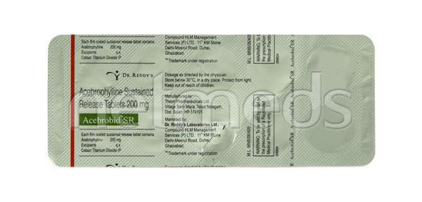 Acebrobid SR 200mg Tablet 10'S - Asthma/COPD-Ast