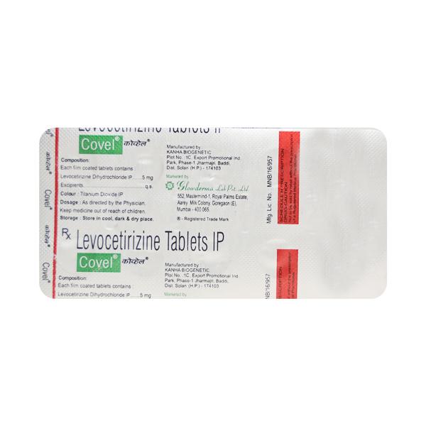 Covel 5mg Tablet 10'S - Allergies-Ant
