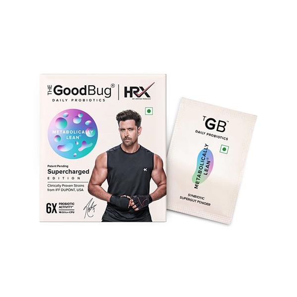 Netmeds | The Good Bug Metabolically Lean HRX SuperGut Powder - Weight Loss for Women & Men, 6X Probiotic Activity- 15 Days Pack 30 gm