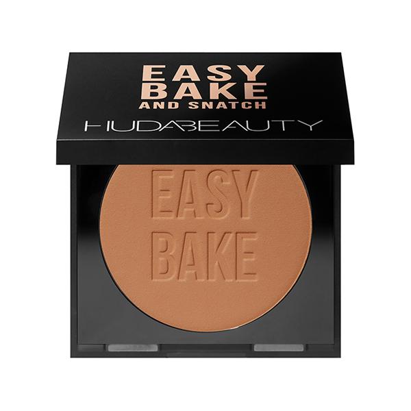 Huda Beauty Easy Bake and Snatch Pressed Brightening and Setting Powder - Cinnamon Bun 9 gm - Compact Powder
