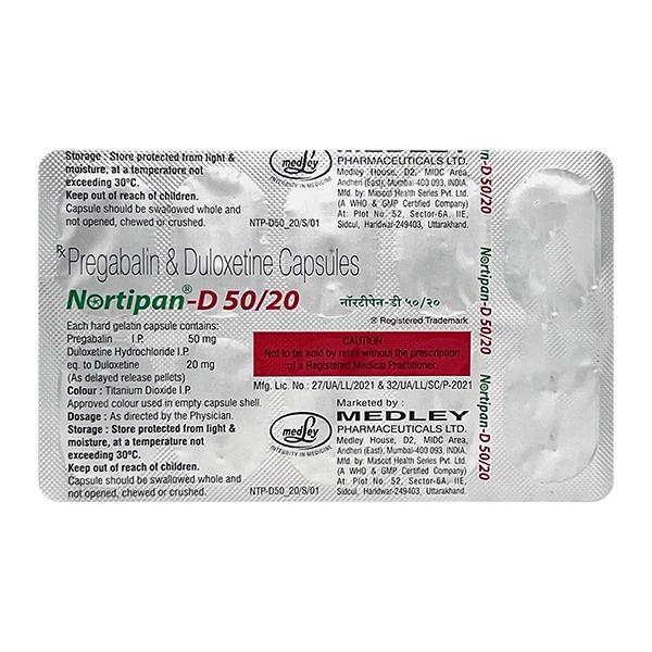 Netmeds | NORTIPAN D Capsule 10's