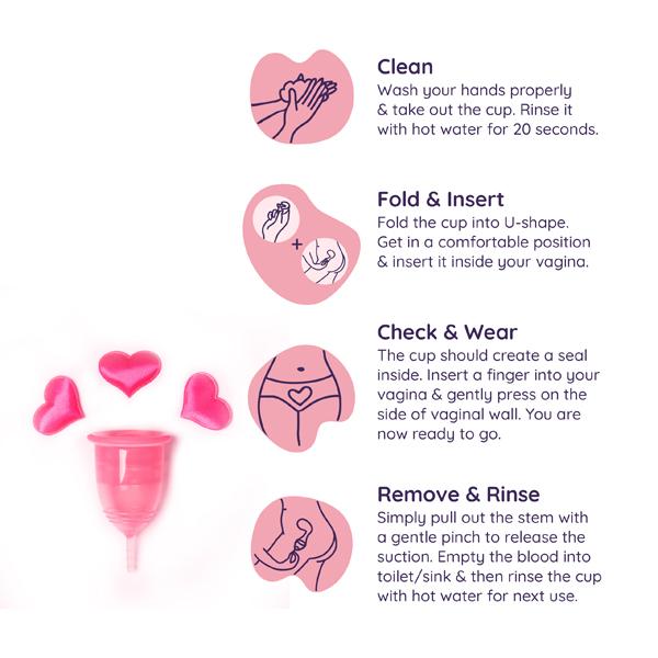 Sanfe Reusable Menstrual Cup - Large 2's - Menstrual Cups