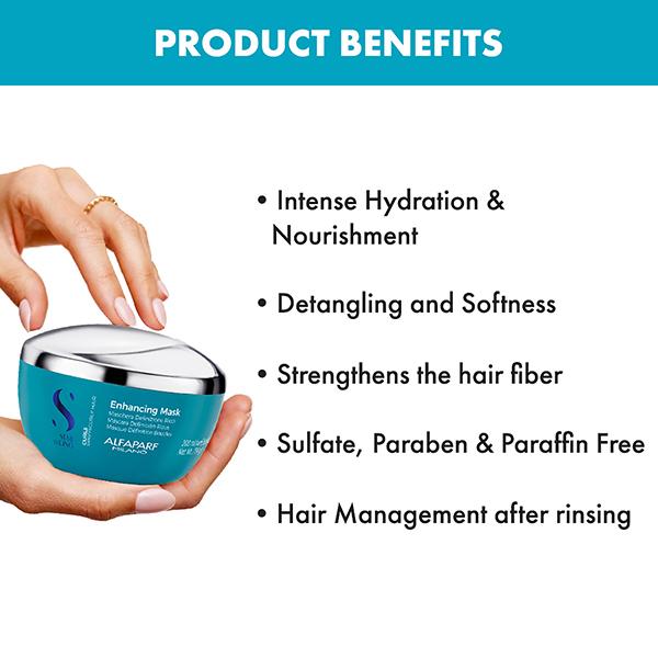 Alfaparf Milano Curly Hair Enhancing Mask for Curly, Frizzy, Dry Hair 200 ml - Hair Masks & Packs