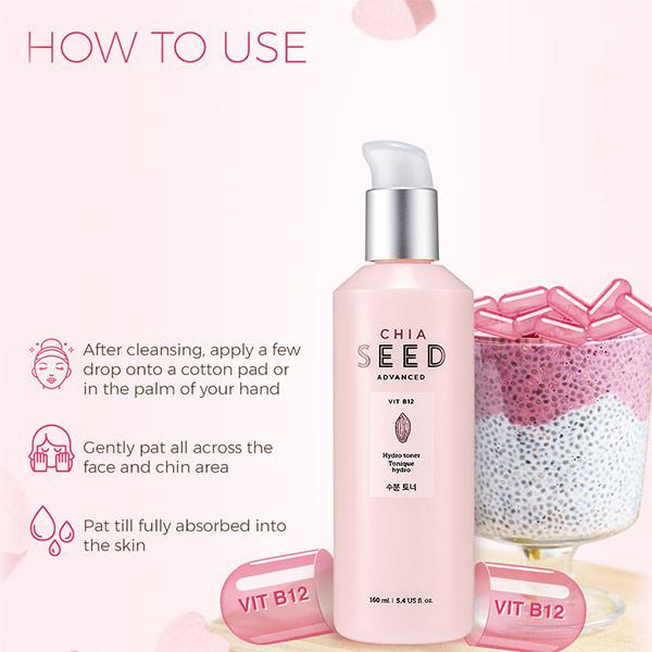 The Face Shop Chia Seed Advanced Vit B12 Hydro Toner 160 Ml - Toners