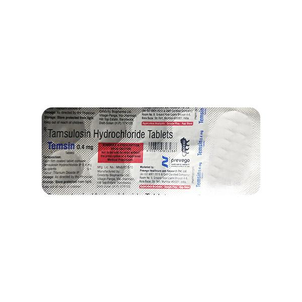 TEMSIN 0.4mg Tablet 10's - Bladder And Prostate Disorders-Dru