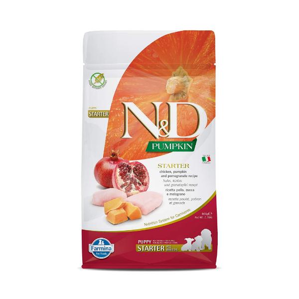 Netmeds | Farmina N&D Pumpkin Dog Food - Chicken & pomegranate (Puppy Starter All Breeds) 800 g
