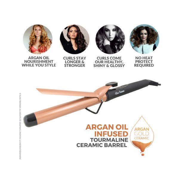 Alan Truman Argan Gold Ceramic Curler - 22Mm 1's - Rollers & Curlers