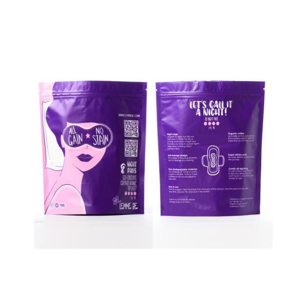 Lemme Be Heavy Flow Sanitary Night Pads 8's - Sanitary Napkins