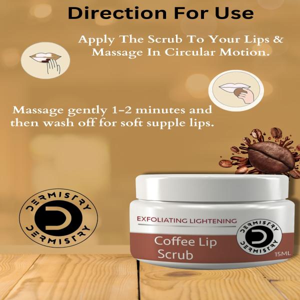 Dermistry Plumping Nourishing SPF 10 Lip Balm Cocoa Butter 15 ml + Exfoliating Lightening Coffee Lip Scrub 15 ml - Lotions & Creams