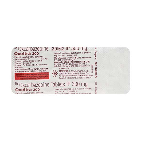 Oxeltra 300mg Tablet 10'S - Epilepsy/Convulsion-Ant