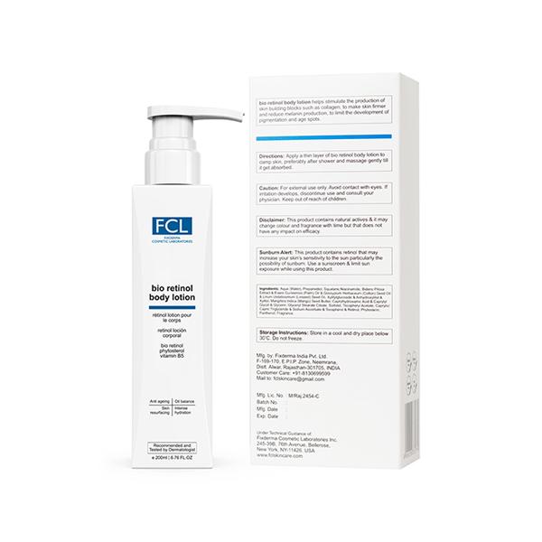 Fixderma Cosmetic Laboratories (FCL) Bio Retinol Body Lotion 200 ml - Lotions & Creams