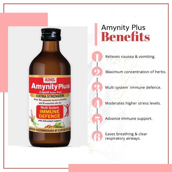 Aimil Amynity Plus Sugar Free Syrup (Pack of 4 x 200 ml) - Speciality Medicines