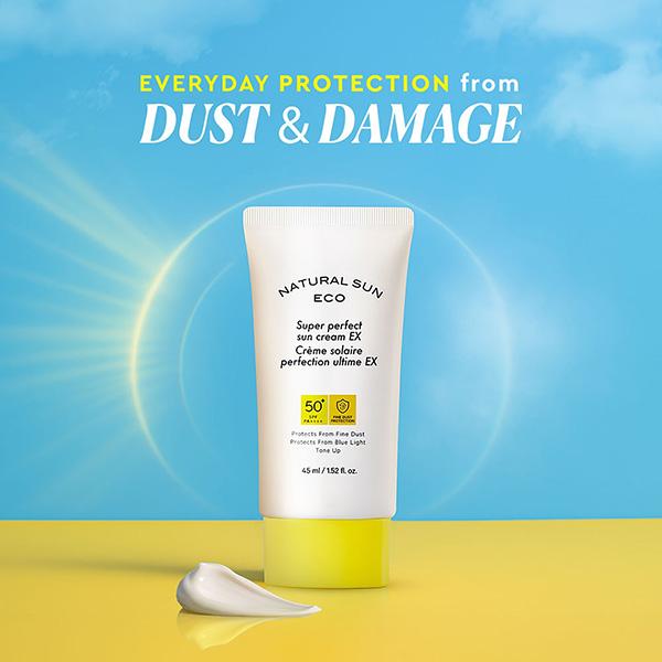 The Face Shop Naturalsun Eco Super Perfect Sun Cream Ex 50+ SPF Pa++++ 45ml - Face Sunscreen