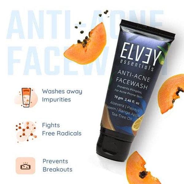 Elvey Essentials Salicylic Acid Anti-Acne Face wash 70 gm - Face Washes