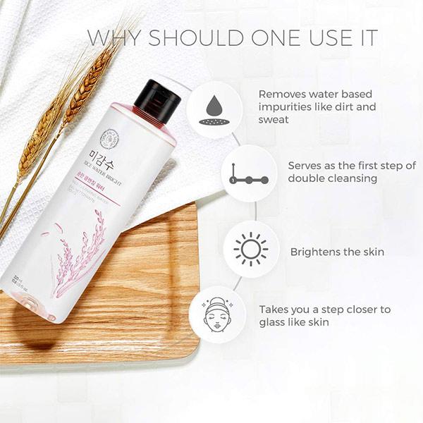 The Face Shop Rice Water Bright Mild Cleansing Water 500 Ml - Face Wash & Cleansers