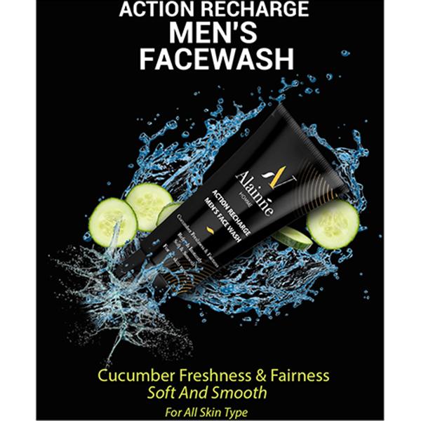 Alainne Action Recharge Men'S Face Wash 100 gm - Face Washes