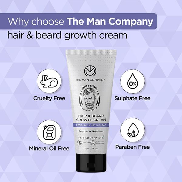 The Man Company Hair And Beard Growth Cream 75 gm - Beard Cream