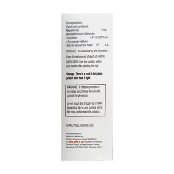 NEPFNAC Eye Drops 5ml - Eye conditions-Oph
