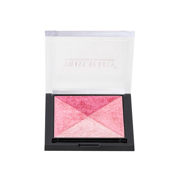 Swiss Beauty Baked Blusher & Highlighter - (Shade-3) 7 gm - Blushes