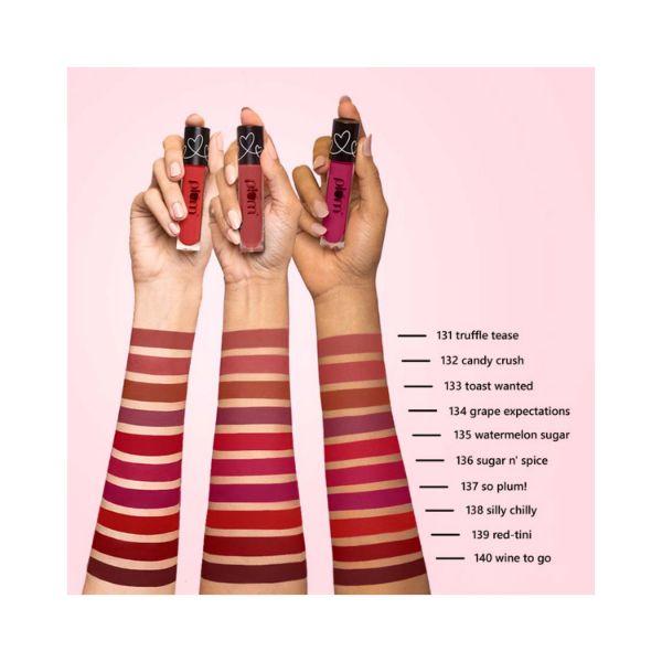 Plum Matte In Heaven Liquid Lipstick Non-drying Smudge Proof Wine to go 140 Deep Wine 4.5 ml - Liquid Lipsticks