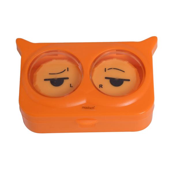 Netmeds | Modisch New fashion Lazy Eyes Contact Lens Case - Orange 1's