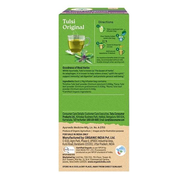 Organic India Tulsi Original Tea Bags 25's - Teas