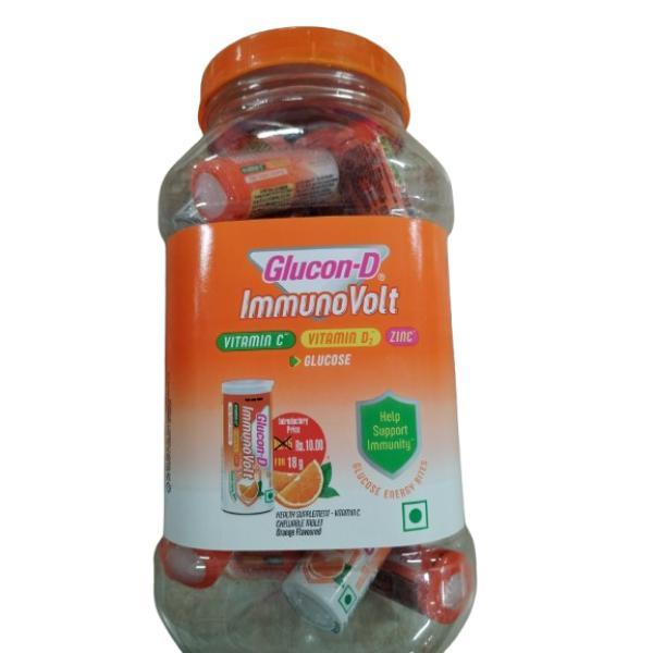 Netmeds | Glucon D Volt - Tangy Orange Flavour 18 gm (Pack of 20)