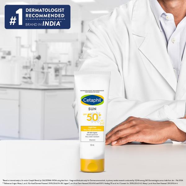 CETAPHIL SUN SPF 50+ UVB/UVA VERY HIGH PROTECTION LIGHT Gel 50ml - Body Sunscreen