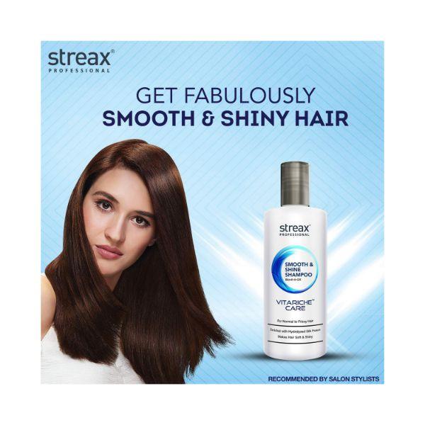 Streax Professional Vitariche Care Smooth & Shine Shampoo 300 ml - Shampoos