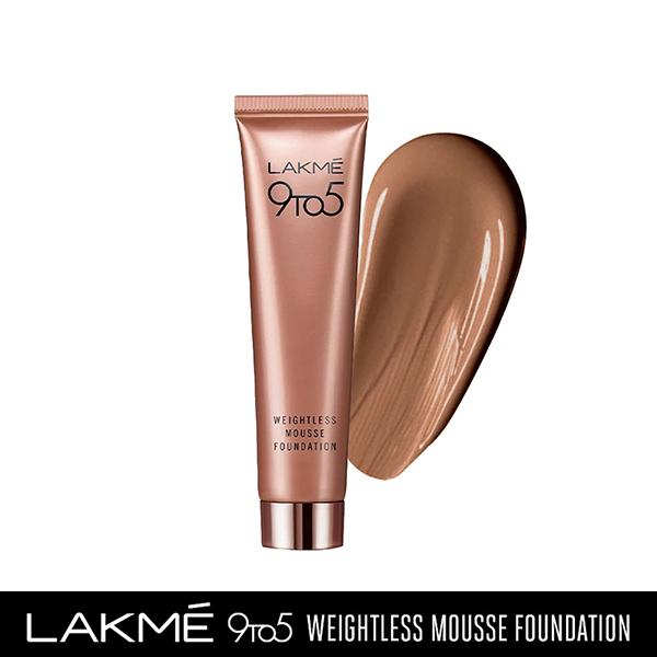 Lakme 9To5 Weightless Mousse Foundation Warm Mocha 25 Gm - Foundation