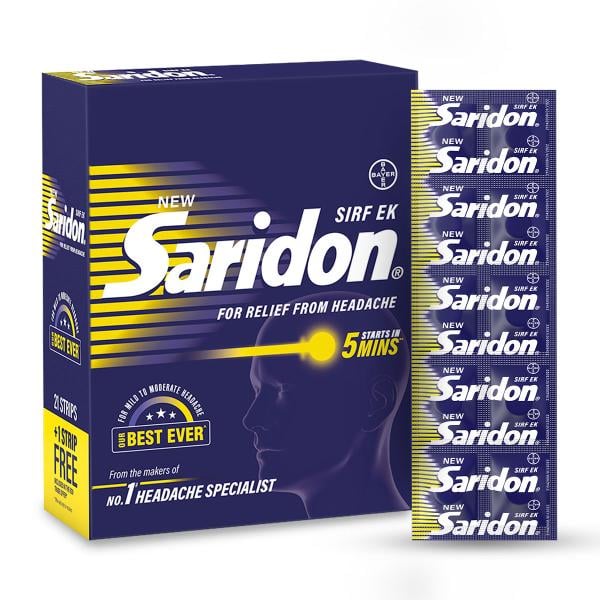 SARIDON NEW Tablet 10's - Pain relief-Ano