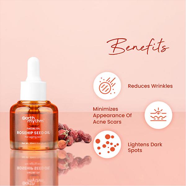 Earth Rhythm Rosehip Seed Facial Oil 20 ml - Face Oils