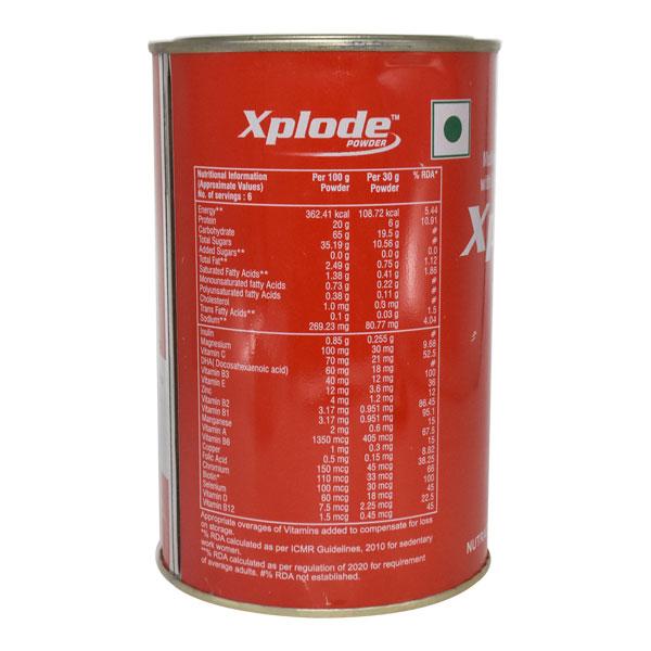 Xplode Chocolate Flavour With Vanilla & Cocoa Powder 200gm - Supplements-Sup